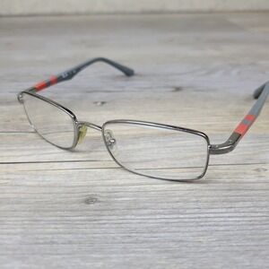 Ray-Ban Eyeglasses Frames RB 1030 4008 Gunmetal Gray Red Striped Kids 47-16-125